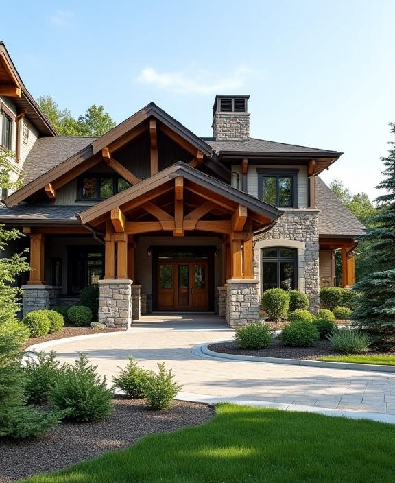 The elegant exterior of the Maple Green Golf Clubhouse in Ontario