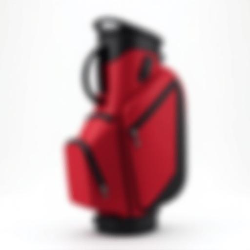 A red and black Callaway golf cart bag